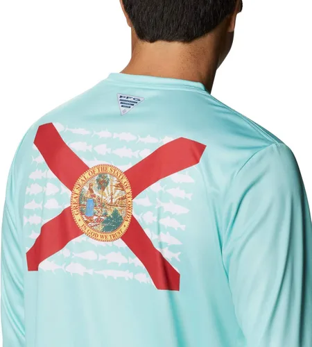 Vista 5 de Columbia mens Terminal Tackle Pfg State Fish Flag Ls