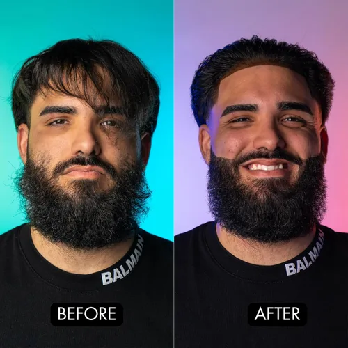 Vista 5 de Rolda Gel multivitamínico para el cabello para hombres, gel de peinado de fijación media con aloe vera y provitamina B5, acabado de aspecto húmedo