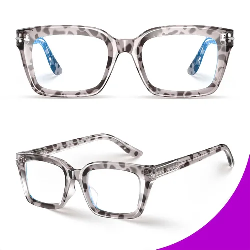 Vista 3 de VISOONE Progressive Multifocal Reading Glasses Spring Hinge Blue Light Blocking for Women and Men readers YALE Tortuga cebra