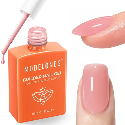 Vista 10 de modelones Builder Esmalte de uñas en gel, blanco lechoso constructor blanco