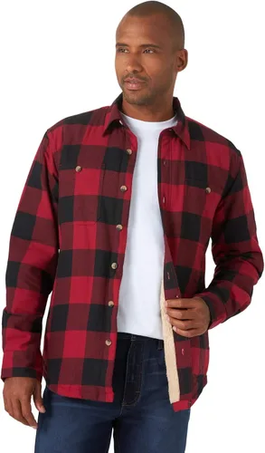 Vista 14 de Wrangler Authentics Men's Long Sleeve Sherpa Lined Shirt Jacket Índigo