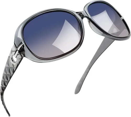 Vista 16 de Joopin Oversized Rectangle Sunglasses UV400 Protection Shades for Women Negro