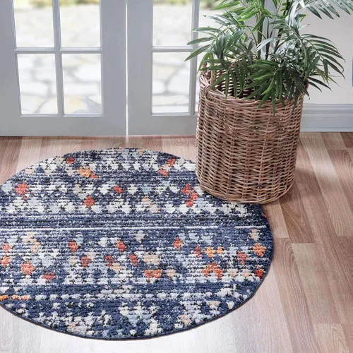 Vista 12 de Unique Loom Morocco Collection - Alfombra de área con borde abstracto, diamante, bohemio, 2 pies 2 x 3 pies, marfil/negro