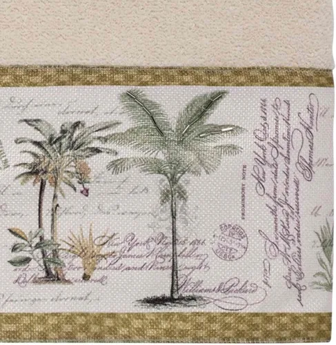 Vista 2 de Avanti Linens - Toalla de baño, toalla de algodón 100% suave y absorbente, decoración costera del hogar (palma de colonia)