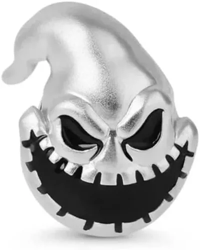 Vista 2 de Oogie Boogie Charm plata de ley 925 Pesadilla Antes de Navidad Plata esterlina No es una piedra preciosa
