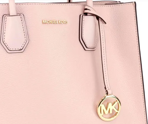 Vista 4 de Michael Kors Mercer Bolso de hombro convertible grande Cuero rosa rubor, Powder Blush
