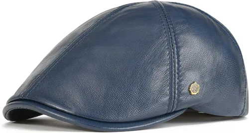Vista 9 de VOBOOM Gorras de cuero Ivy Newsboy de 6 paneles Cabbie Boina Sombrero