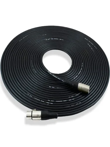 Vista 12 de GLS Audio cables de audio de 25' para micrófonos. Cables con colores con entradas XLR macho a XLR hembra, paquete de 6