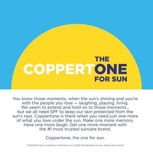 Vista 11 de Coppertone Loción completa de protección solar SPF 50, protector solar facial y corporal, ligero, resistente al agua, 7 onzas líquidas