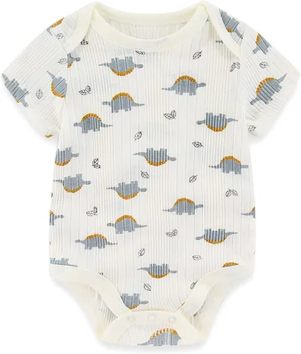 Vista 8 de Body de manga corta para bebé recién nacido, ropa de algodón de una pieza, 5 unidades, 0-12 meses
