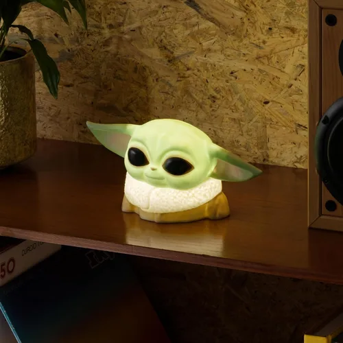 Vista 7 de The Mandalorian Baby Yoda Grogu - Lámpara de escritorio con licencia oficial de Star Wars, plástico