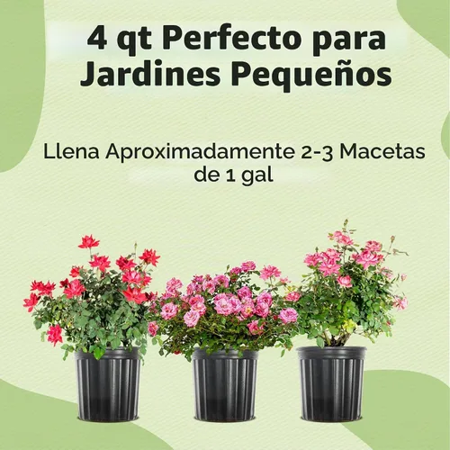 Vista 4 de Perfect Plants - Mezcla especial para plantar rosas Nutrientes prémium para rosas en flor como Drift, Knockout y reliquia (4 cuartos de galón)