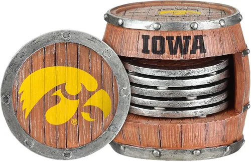 Vista 14 de FOCO NCAA College Team Logo 5-Pack Barril Bebida Bebida Coaster Set