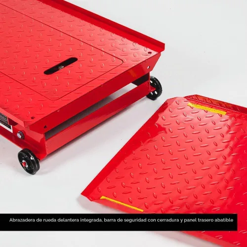 Vista 8 de Titan ramps 1.000 libras Tabla elevadora de motocicleta hidráulica muy resistente.