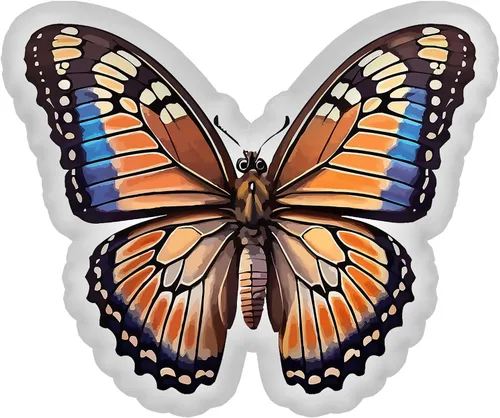 Vista 9 de Almohada de mariposa suave con forma de decoración para dormitorio, sala de estar, habitación de niños, sofá, oficina, coche, 12 pulgadas Mariposa 01