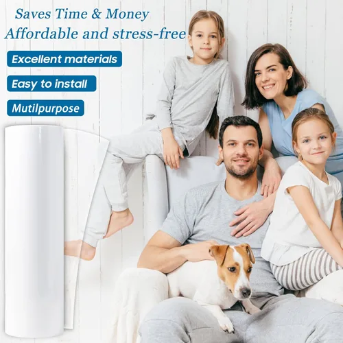 Vista 7 de Protector de puerta contra arañazos de perros, protector de garra de puerta flexible transparente y resistente, protector antiarañazos para muebles