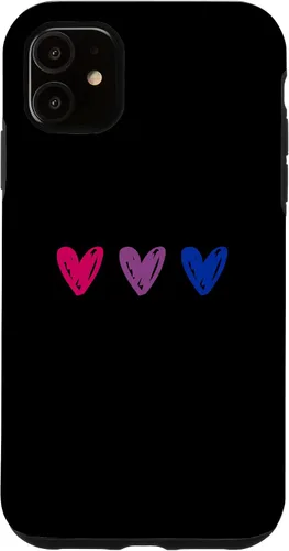 Vista 8 de iPhone 16 Bisexual Pride Hearts Bi Pride Flag Case