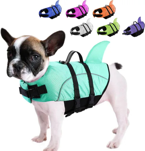 Vista 35 de Queenmore Chaleco Salvavidas para Perros Pequeños XXS, Chalecos Salvavidas para Cachorros para Perros Pequeños, Chaleco Salvavidas para Perros