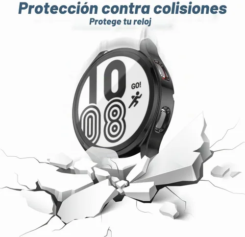 Vista 2 de Rc-Z para Samsung Galaxy Watch 5/Galaxy Watch 4 de 40 mm, paquete de 4 fundas de TPU suave con cubierta completa para la cara, protector de pantalla