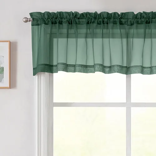 Vista 138 de 2 paneles de cortinas traslúcidas blancas para dormitorio, sala de estar, 96 pulgadas de largo, modernas, suaves, ligeras, con bolsillo para barra