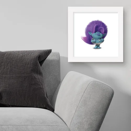 Vista 3 de Trends International Gallery Pops Trolls Band Together - Póster de pared de Bruce, 12.00 x 12.00 pulgadas, versión de marco blanco
