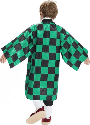 Vista 3 de Conjunto de kimono de anime para niños, uniforme de anime, cosplay, fiesta de Halloween