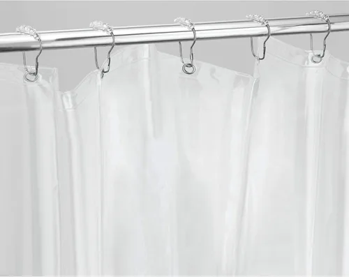 Vista 3 de Vinilo InterDesign 4,8 para ducha, Vinilo, Transparente, largo 12 ojales, imanes pesados