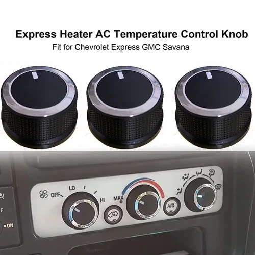 Vista 3 de Pomo de control de temperatura CA de temperatura A/C para Chevy Express 2500 3500 1500 2008-2021 84793085 compatible con GMC Savana 08-17 84141127