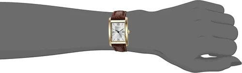 Vista 4 de Bulova Caravelle Ladies' Dress 3-Hand Quartz Watch, Rectangle Case, Roman Numeral