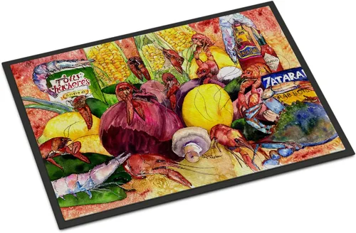 Vista 8 de Caroline's Treasures 1006MAT Pass Bait Shop - Felpudo de 18 x 27 pulgadas, para interiores y exteriores, para entrada, antideslizante, lavable