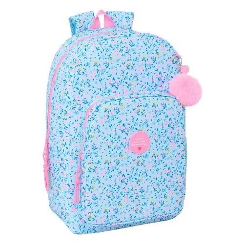 Vista 2 de Mochila Escolar Vicky Martín Berrocal Paraíso Azul Rosa 30 x 46 x 14 cm
