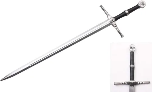 Vista 8 de Espada de espuma medieval de 41 pulgadas, espada de dos manos para caza de brujas