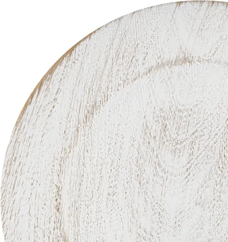 Vista 3 de Platos Base Blancos Antiguos de 13", Plato Base Redondo para Platos de Cena, Platos Base Estilo Granja, Platos Base Rústicos para Fiestas, Cenas