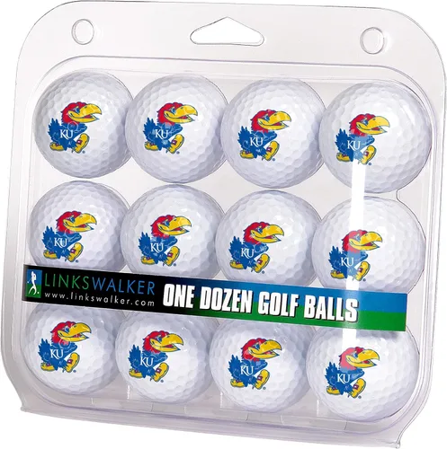 Vista 3 de LinksWalker Bolas de golf universitarias 12 bolas de regalo, tamaño reglamentario, bolas de 2 piezas