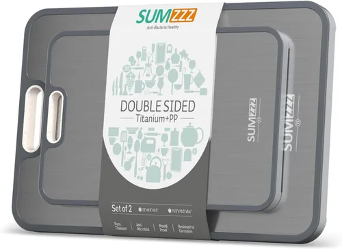 Vista 9 de SUMZZZ Tabla de cortar de titanio, Titanio/PP de grado alimenticio 15 "×