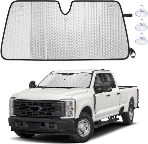 Vista 11 de EcoNour Parasol plegable de acordeón para parabrisas compatible con Tesla Model 3/Model Y 2017-2024 2025 2026, parasol delantero para ventana