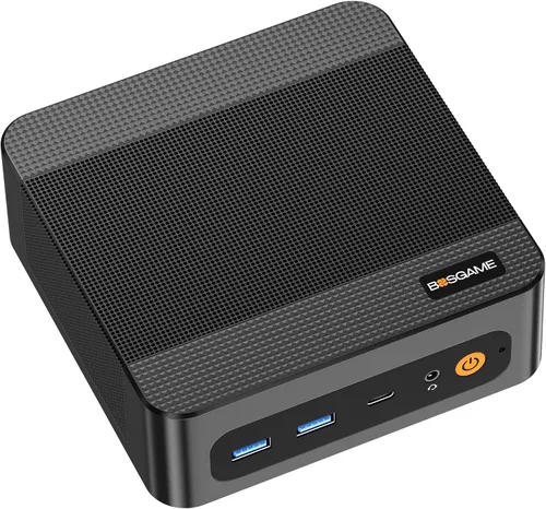 Vista 10 de BOSGAME M5 AI PC MAX+ 395, 128GB LPDDR5x 8000MT/S Blanco