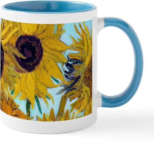 Vista 40 de CafePress Irises By Vincent Van Gogh Taza de café de cerámica de 11 oz (11.0 fl oz)