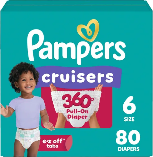 Vista 16 de Pampers Cruisers 360 Pañales - Talla 3, 26 unidades, pañales desechables para bebé, ajuste sin huecos