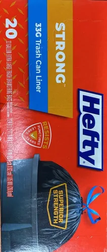 Vista 2 de Hefty 20 bolsas de basura extra grandes Cinch Sak® de 33 galones E86725