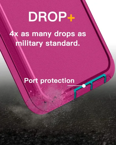 Vista 4 de AICase Funda para Galaxy A14 5G, resistente protección contra caídas, cuerpo completo, resistente a los golpes, a prueba de polvo, militar