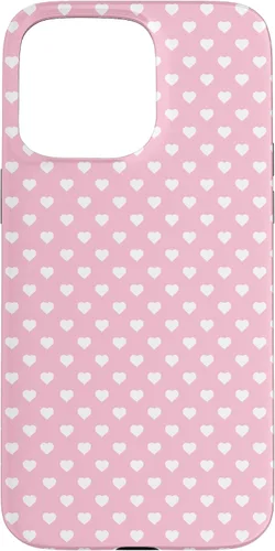 Vista 31 de Hearts Pattern Light Pink White Valentine Case for iPhone 17
