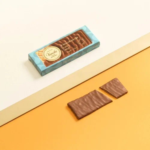 Vista 3 de Venchi - ChocoBiscuit Snack - Chocolate con leche - Biscuit de oblea doble recubierta, 1.23 oz - Idea de aperitivo - Sin gluten (paquete de 3)