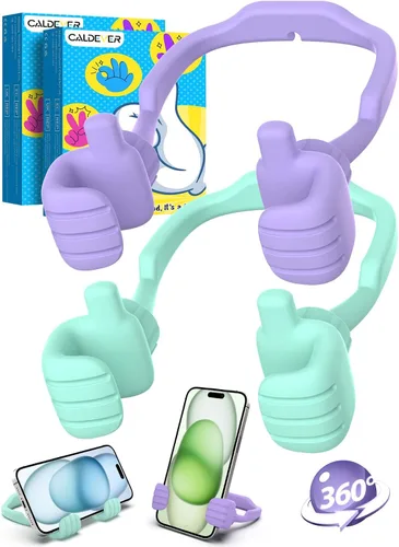 Vista 16 de Rellenos de calcetín para adolescentes, niñas, niños, adultos Soporte para teléfono celular: SOPORTE DE TELEFONO CELULAR PEREZOSO CON PULGAR HACIA