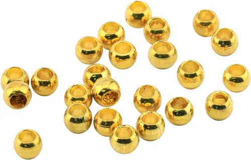 Vista 2 de Cuentas engarzadas Beadalon, Tamaño #3, Color oro, 1.5 g, Aprox. 27 piezas