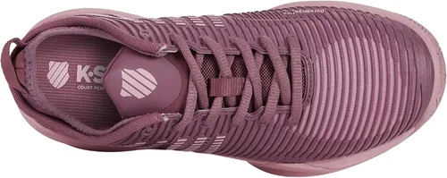 Vista 7 de K-Swiss Hypercourt Supreme Tenis para mujer (Grape NectarCameo Pink, 8), Néctar de uvarosa cameo