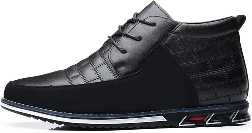 Vista 3 de COSIDRAM Zapatos casuales para hombre, mocasines altos, cómodos, para caminar, botas para hombre