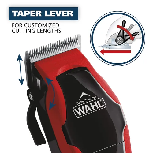Vista 13 de Rasuradora Wahl 79900, grado de impermeabilidad 1501P para el corte del cabello (20 piezas), 1, Rojo