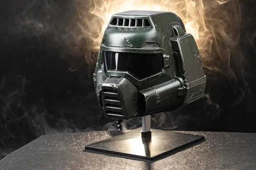 Vista 3 de Playcoshow Casco Dom, máscara de resina para adultos, accesorio para disfraz de cosplay