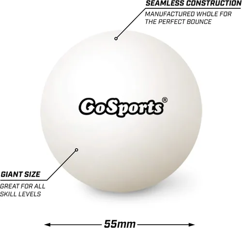 Vista 3 de GoSports Pelotas de tenis de mesa XL de 2.165 in, paquete de 12 pelotas de tenis de mesa jumbo para entrenamiento u otros juegos de lanzamiento
